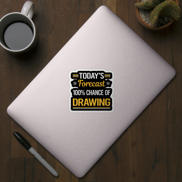 Today Forecast Drawing by symptomovertake